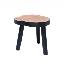 Drewniany stolik czarny - HK Living