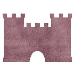 Dywan Zamek szaro-różowy 140 x 200 cm