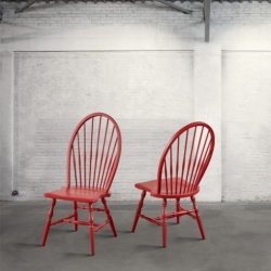 Krzesło bukowe - czerwone DB004070
