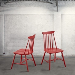 Krzesło bukowe - czerwone DB004074