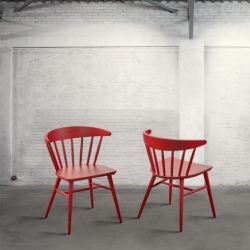 Krzesło bukowe - czerwone DB004076