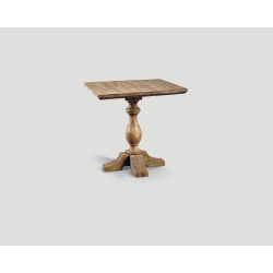 Stół kwadratowy z drewna z recyklingu DB004198