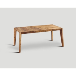 Stół z drewna z recyklingu - puzzle design DB004137