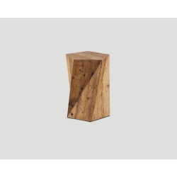 Stolik okazjonalny o geometrycznym kształcie  w kolorze naturalnego drewna DB004416