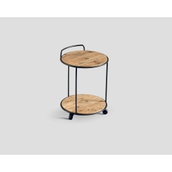 Okrągły stolik okazjonalny - drewniane blaty DB003565