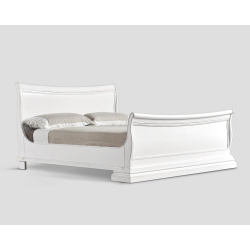 Podwójne łóżko - kolor biały zużyty DB004576