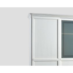 Trzydrzwowa szafa z przesuwnymi drzwiami - biała DB004651