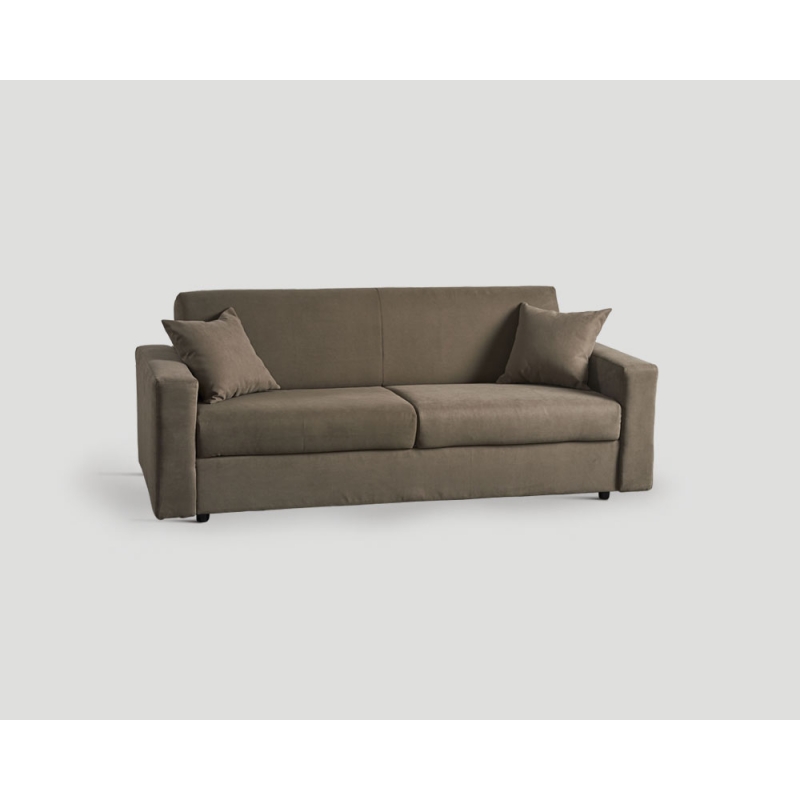 Rozkładana sofa trzyosobowa - szarobrązowa DB003712