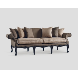 Sofa trzyosobowa - ciemnobrązowa DB002971