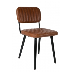 Krzesło JAKE - brązowe