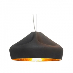 Lampa wisząca Pleat Box 47 LED czarno-złota