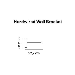 Wspornik ścienny Santorini Hardwired wall bracket IP65