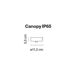 Podsufitka  Canopy IP65 do lamp Santorini