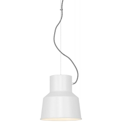 Lampa wisząca BELFAST żelazna/ abażur 25x26cm, biały