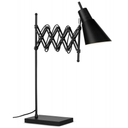 Lampa stołowa OXFORD żelazna h: 64cm/ 28-60cm, czarny