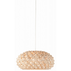 Lampa wisząca SAGANO bambus 50x25cm, abażur spłaszony, naturalny