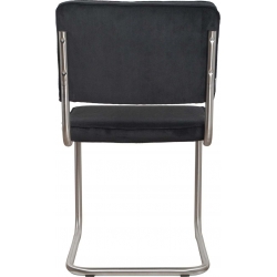 Krzesło RIDGE BRUSHED RIB czarne 7A